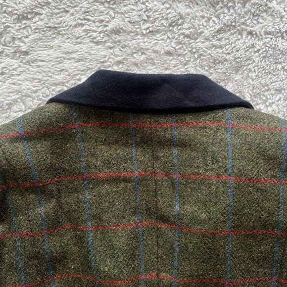 Jack Murphy Women’s Harriet Tweed Blazer Wool Jacket Green Herringbone Check 12 - Picture 12 of 13